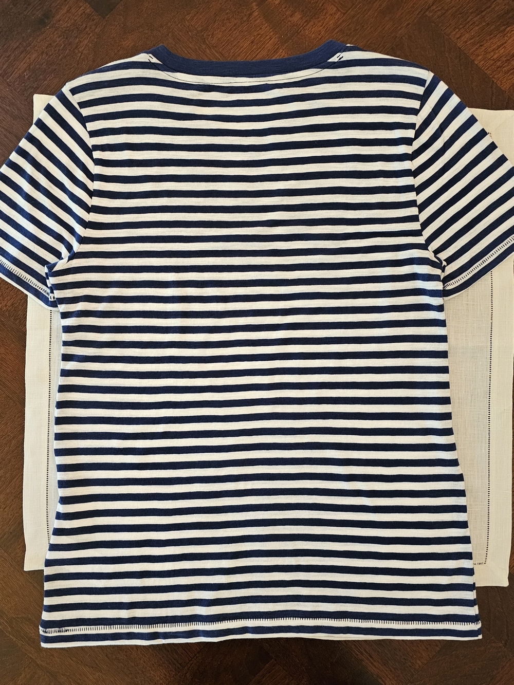J. Crew New Vintage Cotton Striped Crewneck T-Shirt Navy White XS - Picture 6 of 7